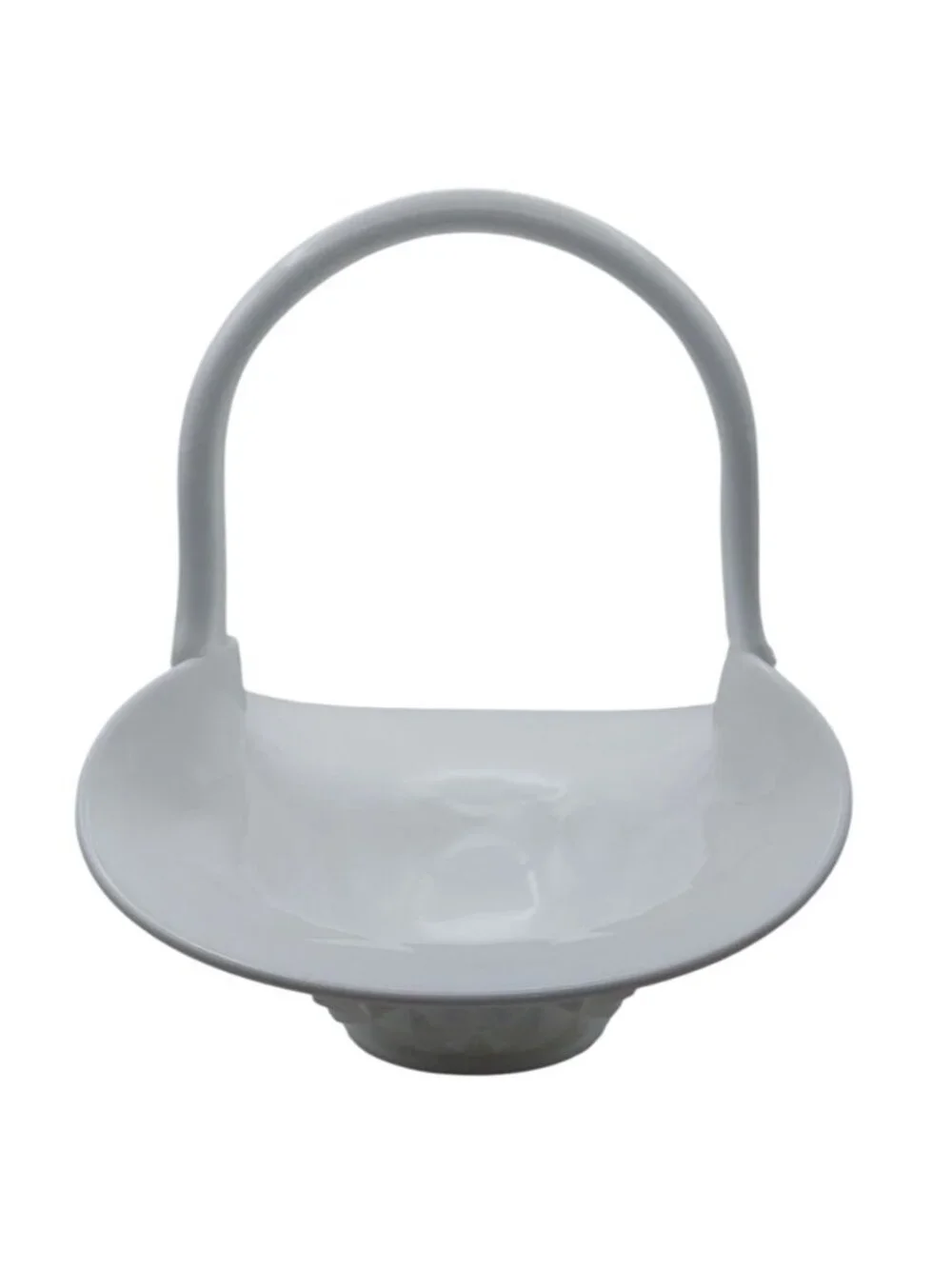 Tiffin Franciscan Williamsburg Milk Glass Basket 10